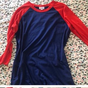 LuLaRoe baseball tee
